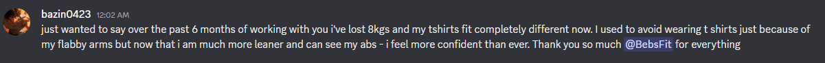 Client testimonial