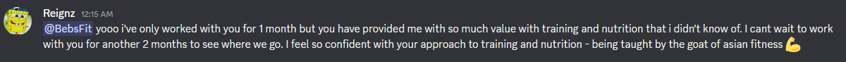 Client testimonial