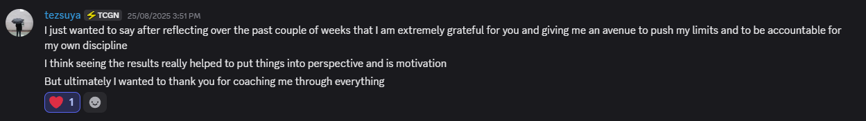 Client testimonial